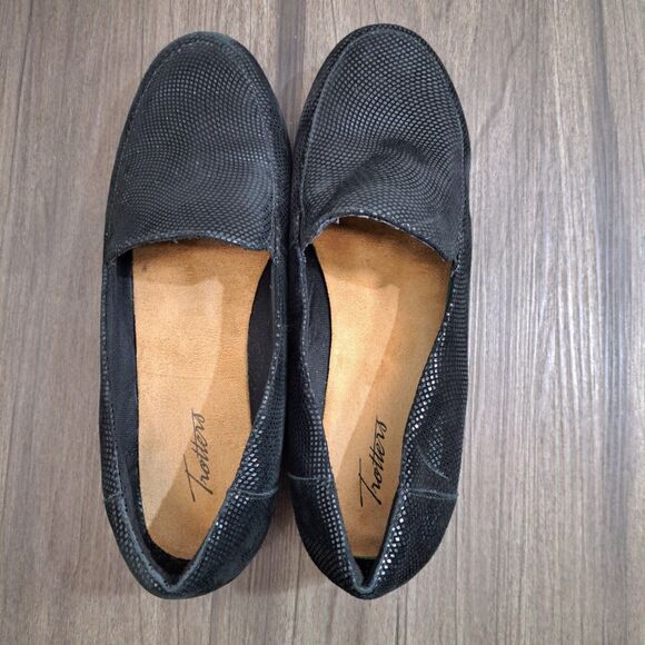 Trotters Deanna Casual Loafer. Sparkly Black FLAT Shoes Women's Size 9.5 Wide - Picture 5 of 8